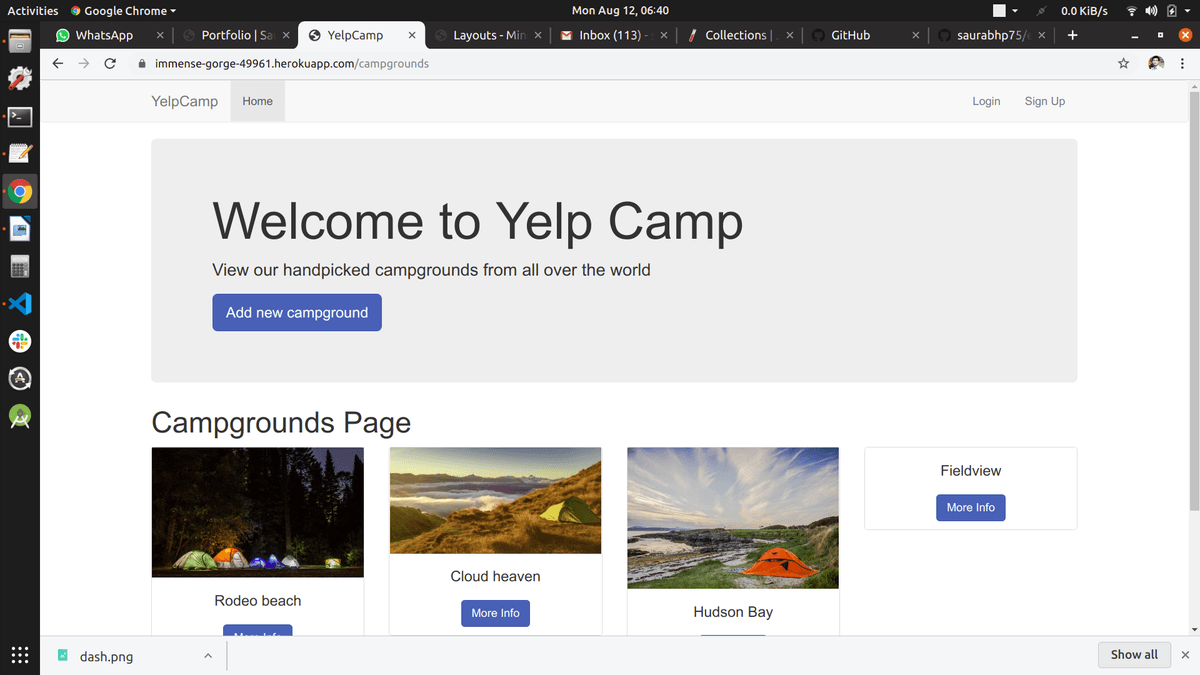 Yelpcamp clone